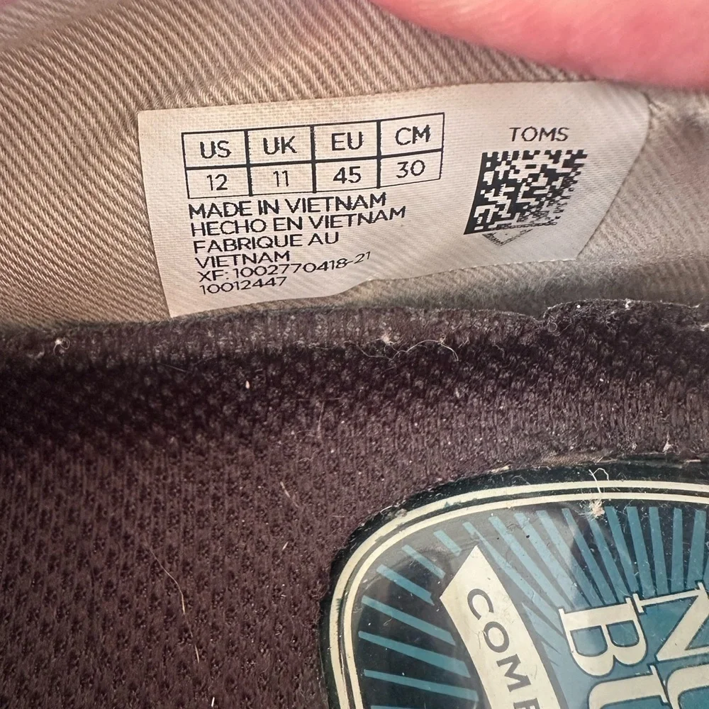 Toms Burgundy Canvas Men's Sneakers